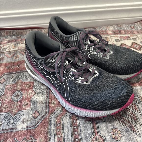 Asics Shoes Women's 9 GT-2000 Running Sneakers 1012B045 Gray Fabric Lace Up 9.5 - Picture 4 of 8